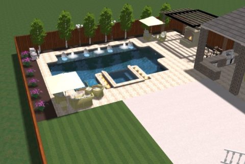 3D Pool Design | Backyard Living Pools