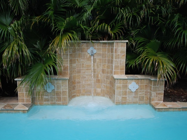 Tropical Lap Pool - Backyard Living Pools